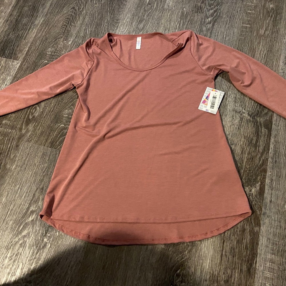 Lularoe LYNNAE large solid pink new with tag